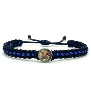 St. Michael the archangel police bracelet,San Miguel archangel thin blue line